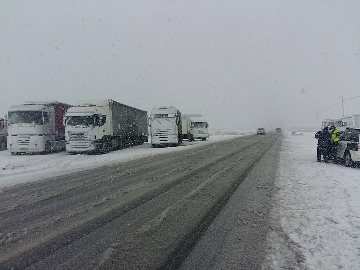 Estado de la carretera N-334, dirección Yecla.