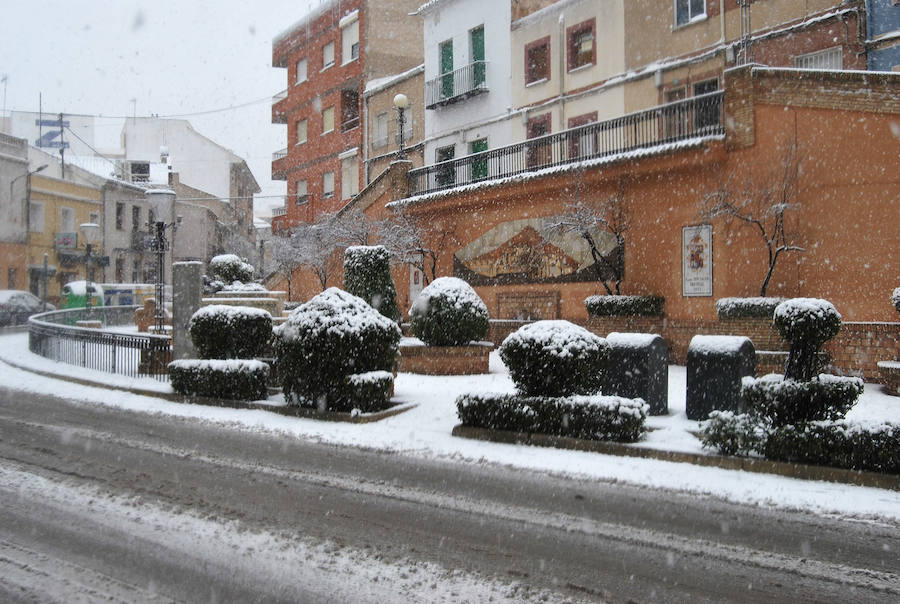 La nieve cubre de blanco Yecla