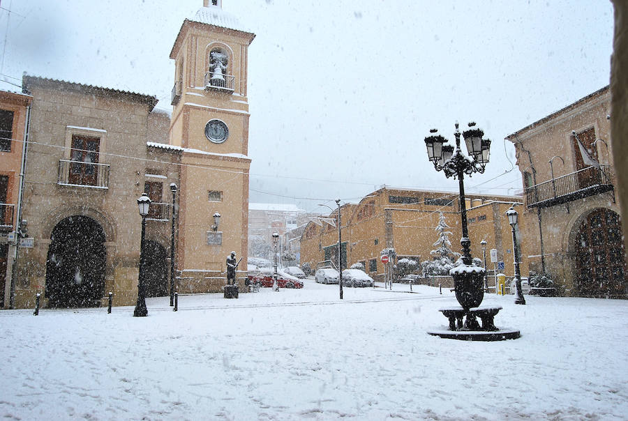 La nieve cubre de blanco Yecla