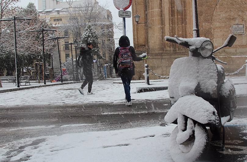 La nieve cubre de blanco Yecla
