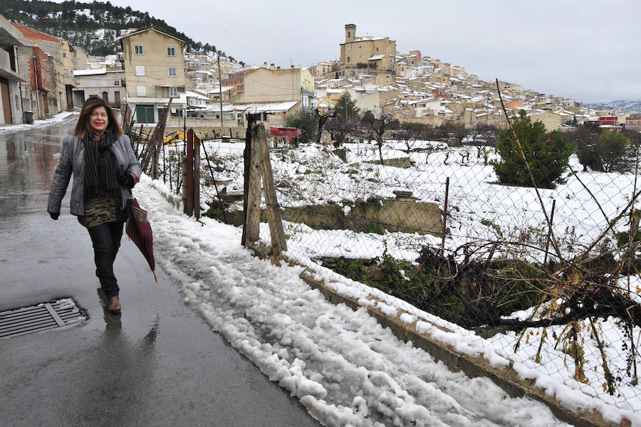 Moratalla amanece de postal por la nevada