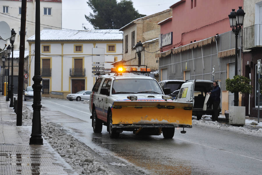 Moratalla amanece de postal por la nevada