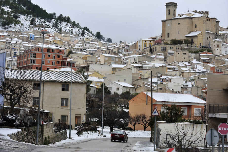 Moratalla amanece de postal por la nevada