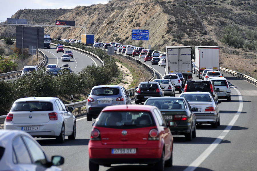 Atasco para ir a ver la nieve