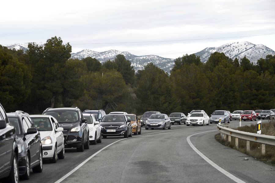 Atasco para ir a ver la nieve