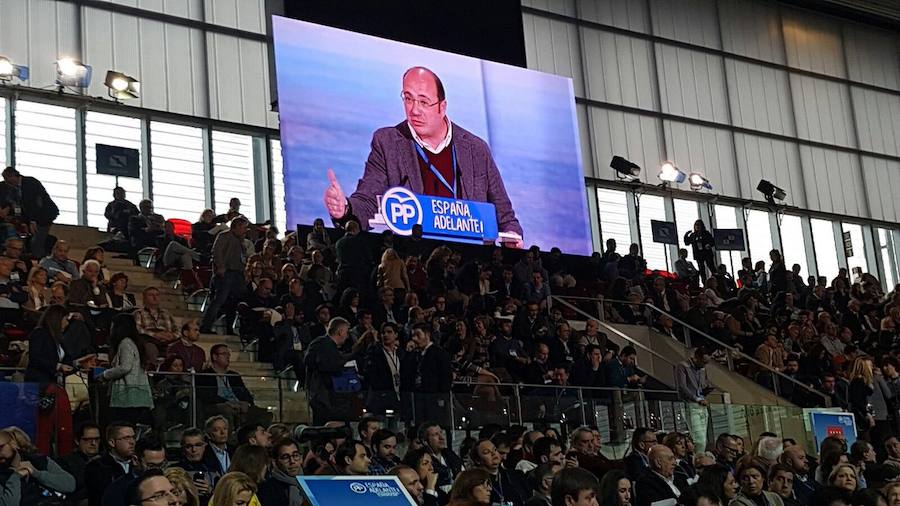 Los populares murcianos arropan a Pedro Antonio Sánchez en su intervención