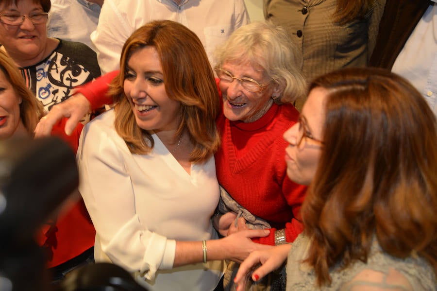 Susana Díaz promete en su visita a Cartagena un «liderazgo abierto»