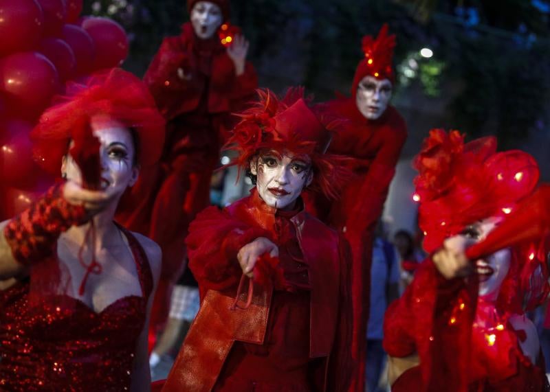 Corazones rojos en Singapur