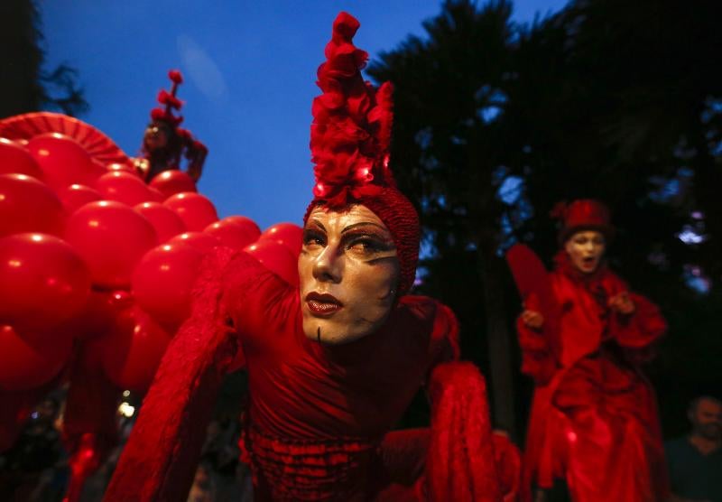 Corazones rojos en Singapur
