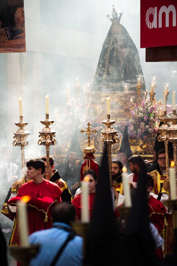 Nuestra Señora del Rosario emociona en las calles de Murcia