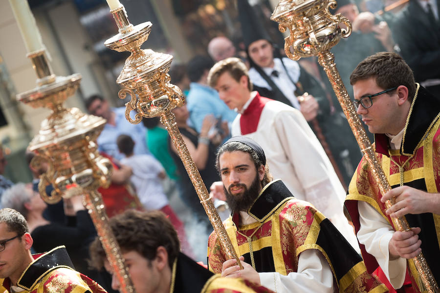 Nuestra Señora del Rosario emociona en las calles de Murcia