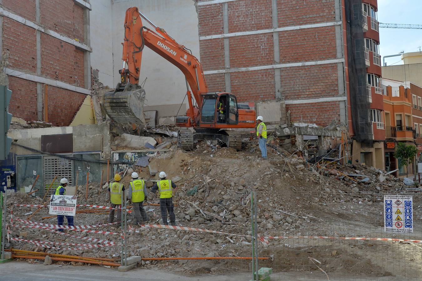 La penúltima demolición del terremoto del terremoto de Lorca