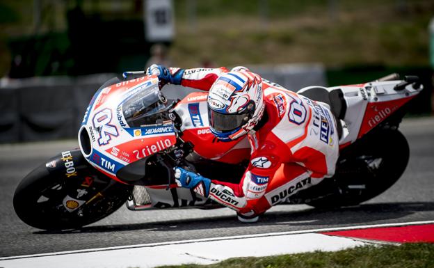 Andrea Dovizioso, durante la primera jornada de entrenamientos. 