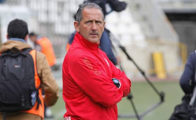 Manuel Palomeque durante su etapa en el FC Cartagena en 2015.