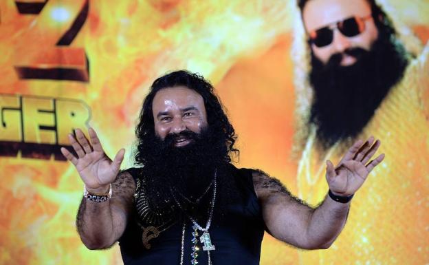 Ram Rahim, en 2015, durante el estreno de su película 'MSG-2 The Messenger'.