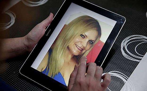 Pilar Garrido, en una fotografía mostrada por su hermana Raquel Garrido. 