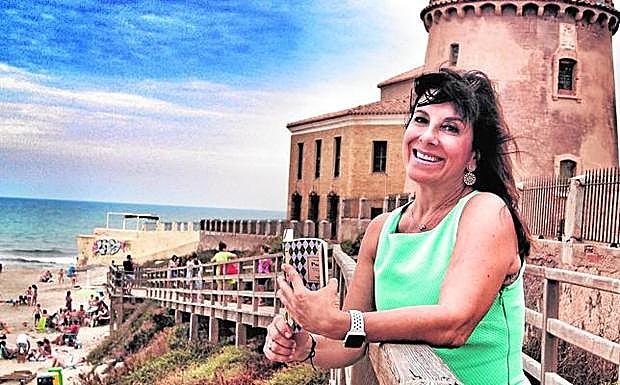 Teresa Vicente Vera, en La Torre de la Horadada. 