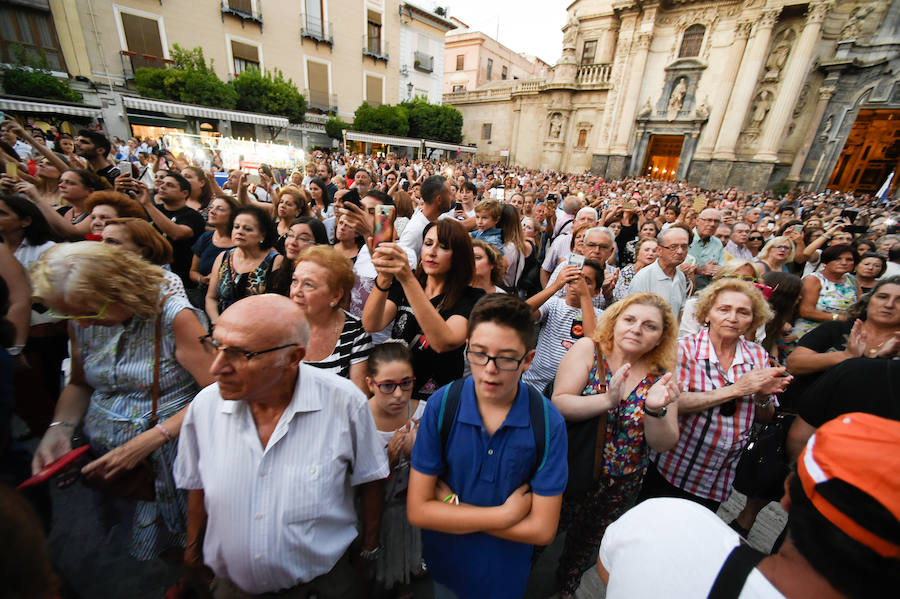 La imagen luce el pectoral de la Cruz de Caravaca en alusión al Año Jubilar