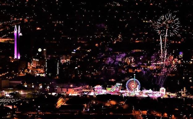 Imagen de la Feria de Murcia desde la Cresta del Gallo