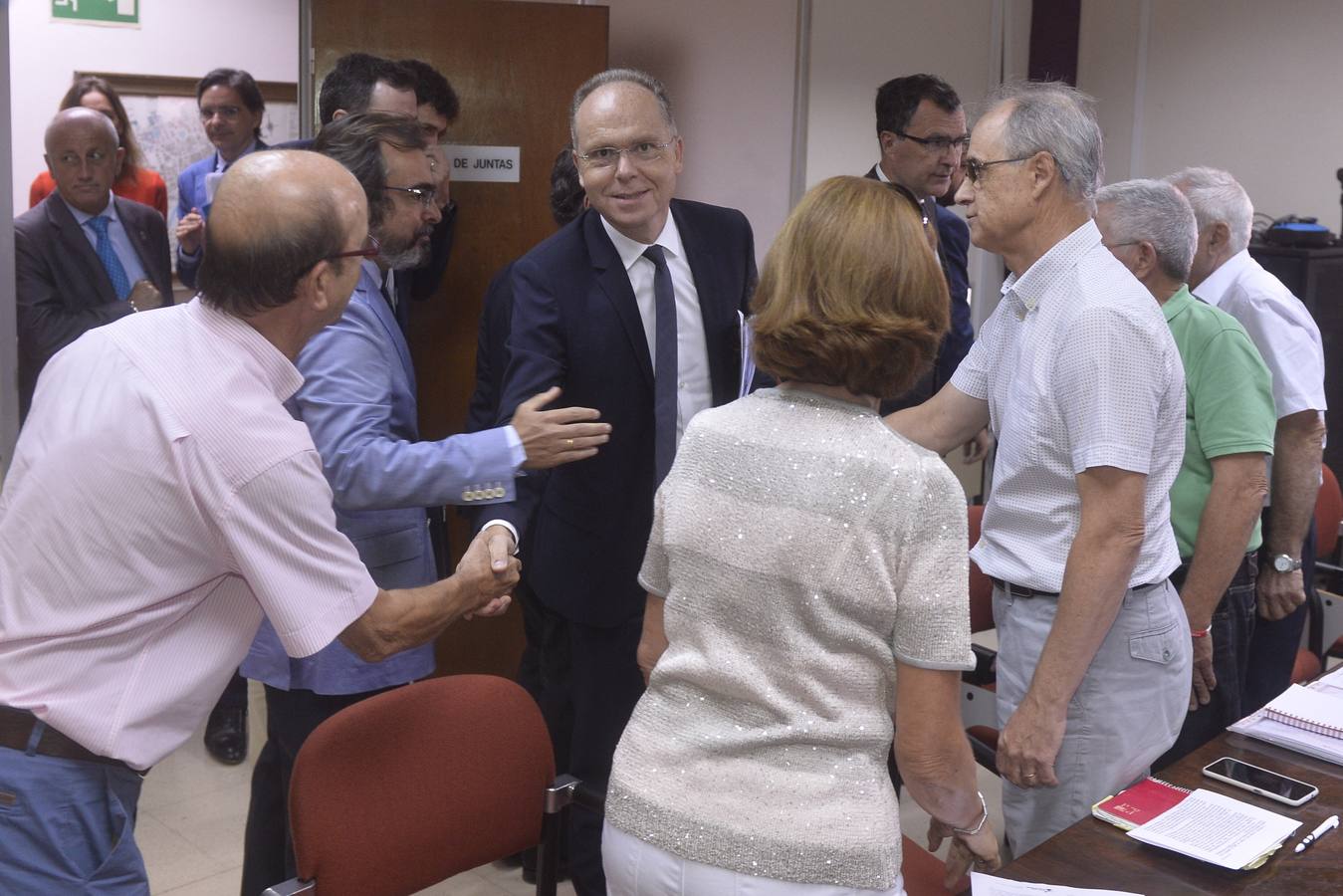 Íñigo de la Serna vista las obras y se reunió con representantes de la Plataforma Pro Soterramiento