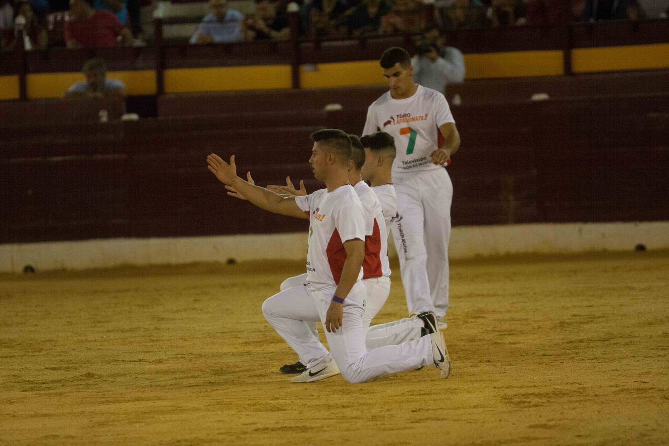 Las luces del centenario coso de La Condomina se encendieron anoche para acoger un espectáculo singular: una semifinal del Campeonato de España de recortadores
