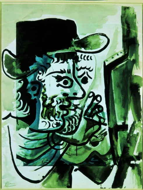 'Le peintre au travail', de Pablo Picasso (1964).