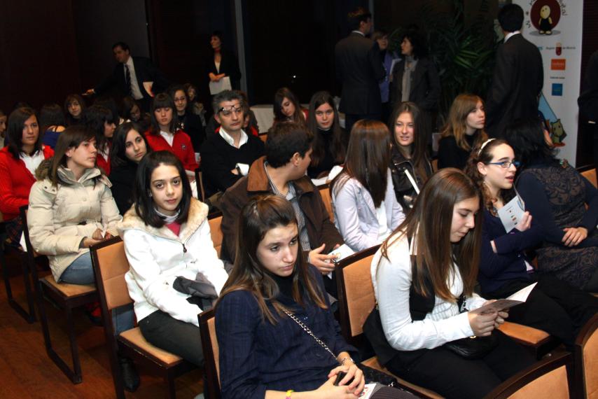 El concurso 'Mi Periódico Digital', organizado por la Consejería de Educación y laverdad.es, entrega sus premios en un acto de entrega con más de cien asistentes