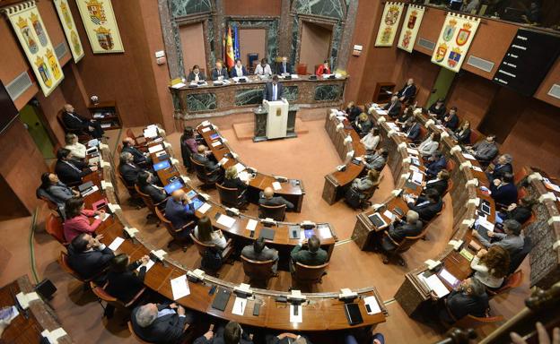 El interior de la Asamblea Regional.