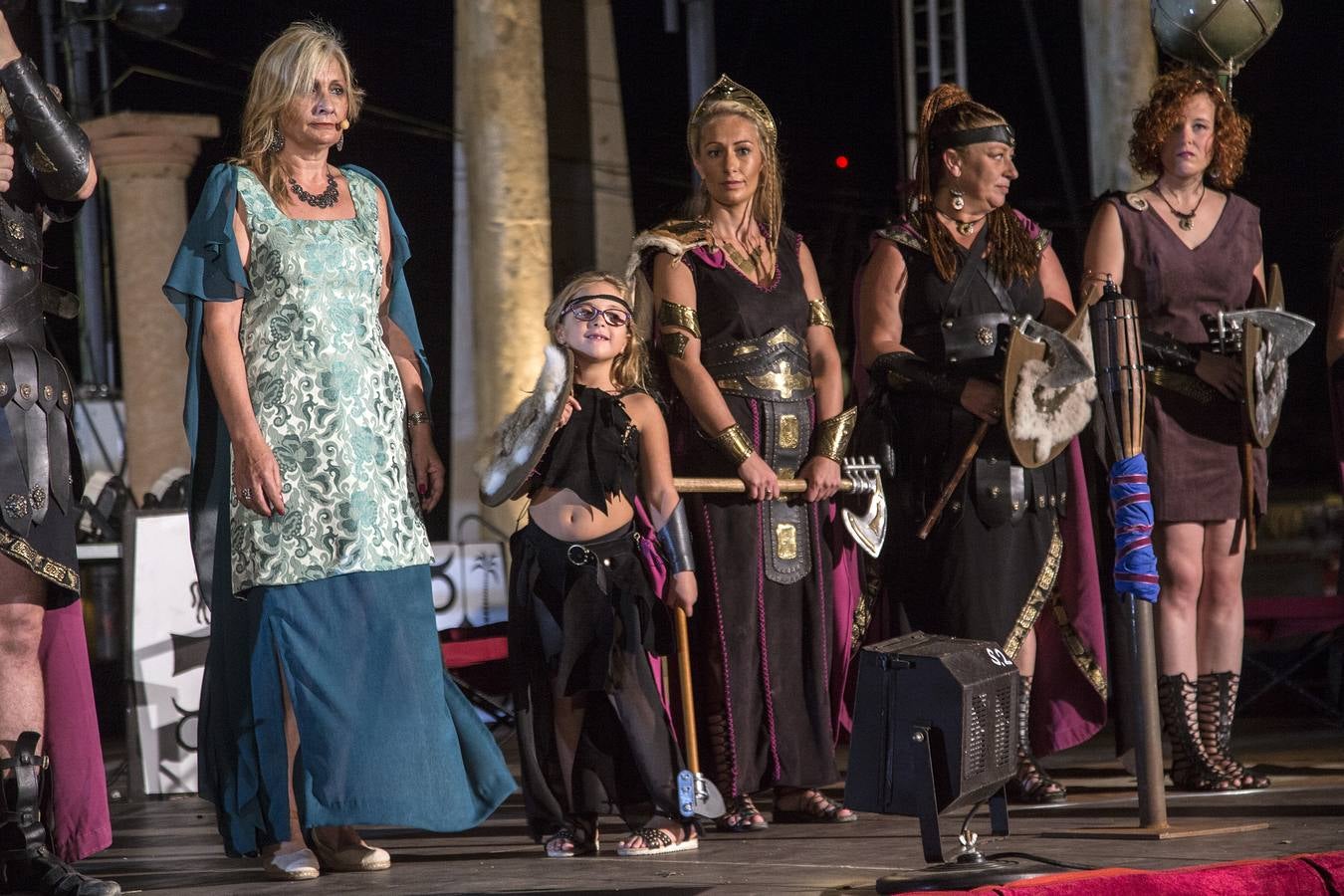 La ofrenda realizada en la representación de la revelación de Tanit a Himilce son alimentos para la Casa Cuna y la Hospitalidad