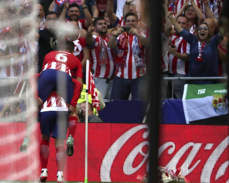 Las mejores imágienes del triunfo del Atlético ante el Sevilla (2-0) en el Wanda Metropolitano