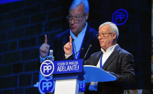 Ramón Luis Valcárcel, en el último congreso del PP. 
