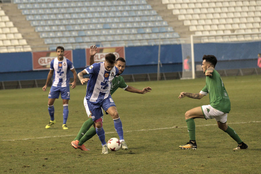 La participación de Cañadas y Carrasco fue la mejor noticia de un partido que significó el cuarto empate del conjunto lorquino esta temporada