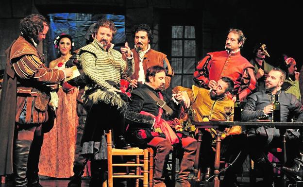 Representación de 'Don Juan Tenorio' en el Teatro Romea. 