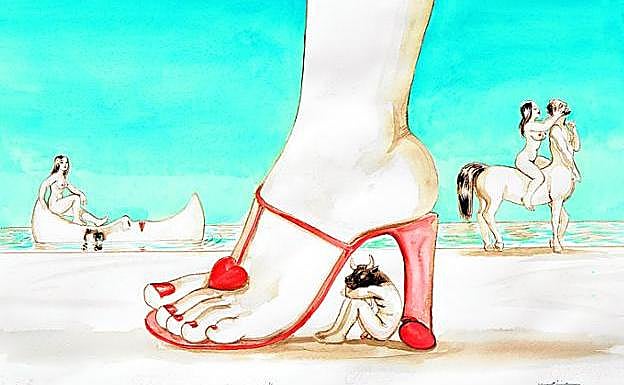 'Tacón de Aquiles', obra de Pepe Yagües. 