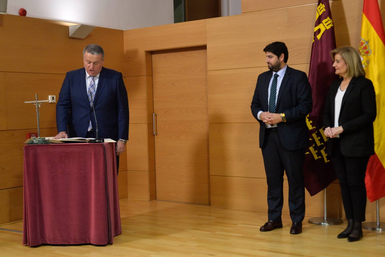 Toma de posesion de Francisco Bernabe como nuevo delegado gobierno de Murcia en el Palacio San Esteban