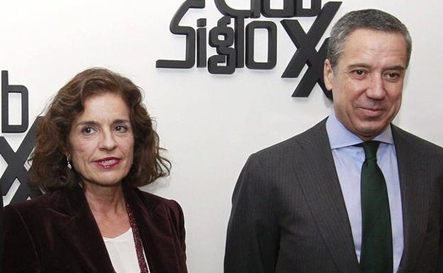 Ana Botella y Eduardo Zapalana, en una imagen de archivo.
