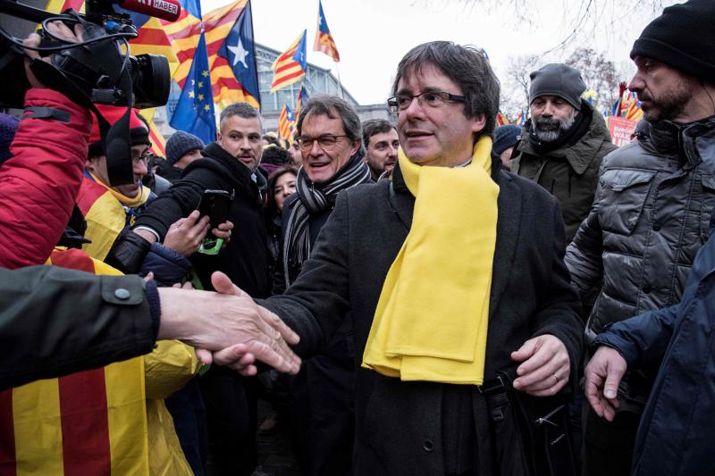 45.000 catalanes claman en favor de la independencia en el corazón de la UE.