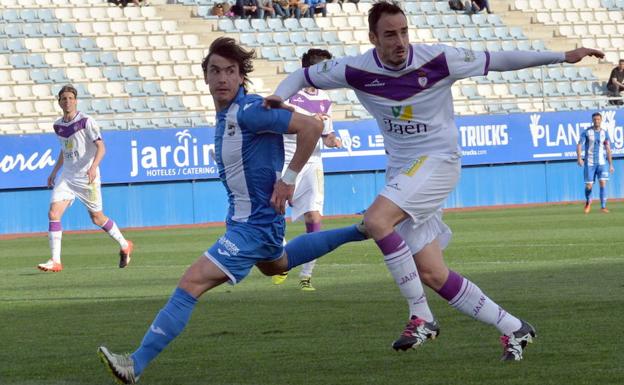 Chumbi, en un partido de la temporada pasada, contra el Jaén.