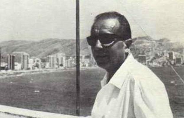 Pedro Gimeno, en una foto de los años setenta tomada en Benidorm.