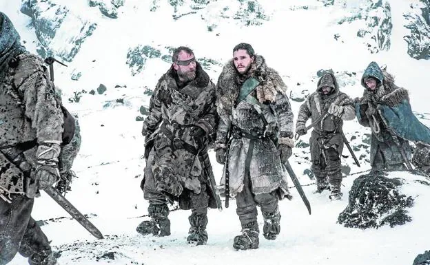 Jon Nieve, más allá de El Muro, en la última temporada de 'Juego de tronos'. 