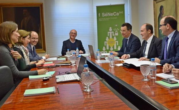 Reunión del patronato de la Fundación Séneca.