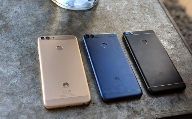 El P Smart de Huawei en tres colores.