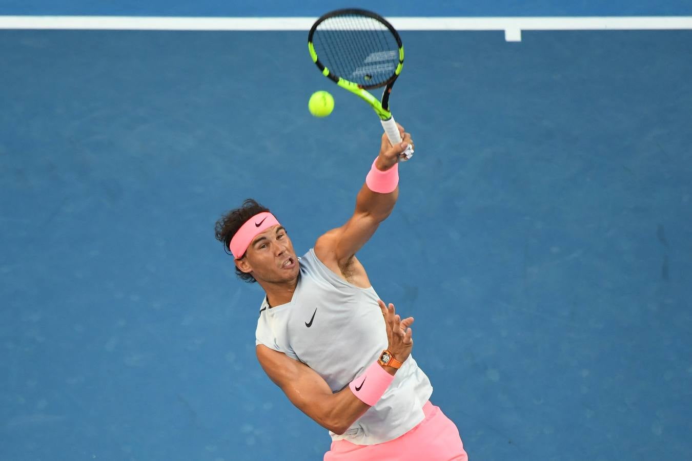 LAs mejores imágenes del partido de tercera ronda del Open de Australia entre Rafa Nadal y Damir Dzumhur.