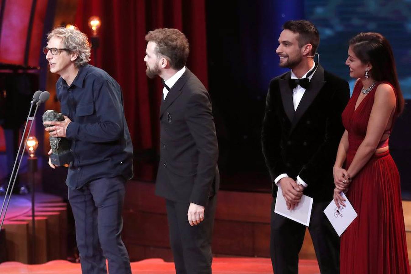 Laurent Dufreche y Raúl López recogen el Premio Goya al mejor montaje, por "Handía".