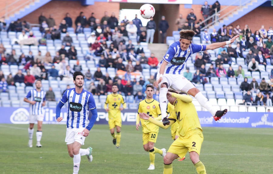 El conjunto de Mario Simón suma tres puntos en el Nuevo Colombino con un gol de Luismi en los últimos minutos para colocarse a cinco puntos del 'playoff' de descenso