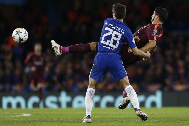 El Chelsea y el Barcelona se enfrentaron en Stamford Bridge en la ida de octavos de final de la Liga de Campeones.