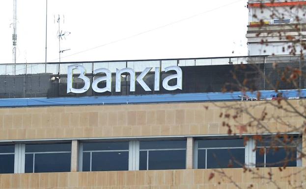 Sede de Bankia en la Gran Vía de Murcia. 