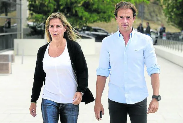 Arantxa Sánchez Vicario y Josep Santacana, hace cinco años.