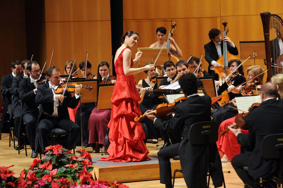 Concierto solidario de la Orquesta Sinfónica de la Región de Murcia en el Auditorio Víctor Villegas en enero de 2014.