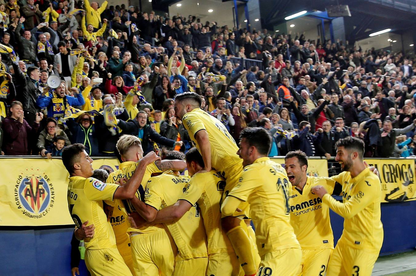 Las mejores imágenes del aprtido de la 29ª jornada entre el Villarreal y el Atlético, en el estadio de La Cerámica. 